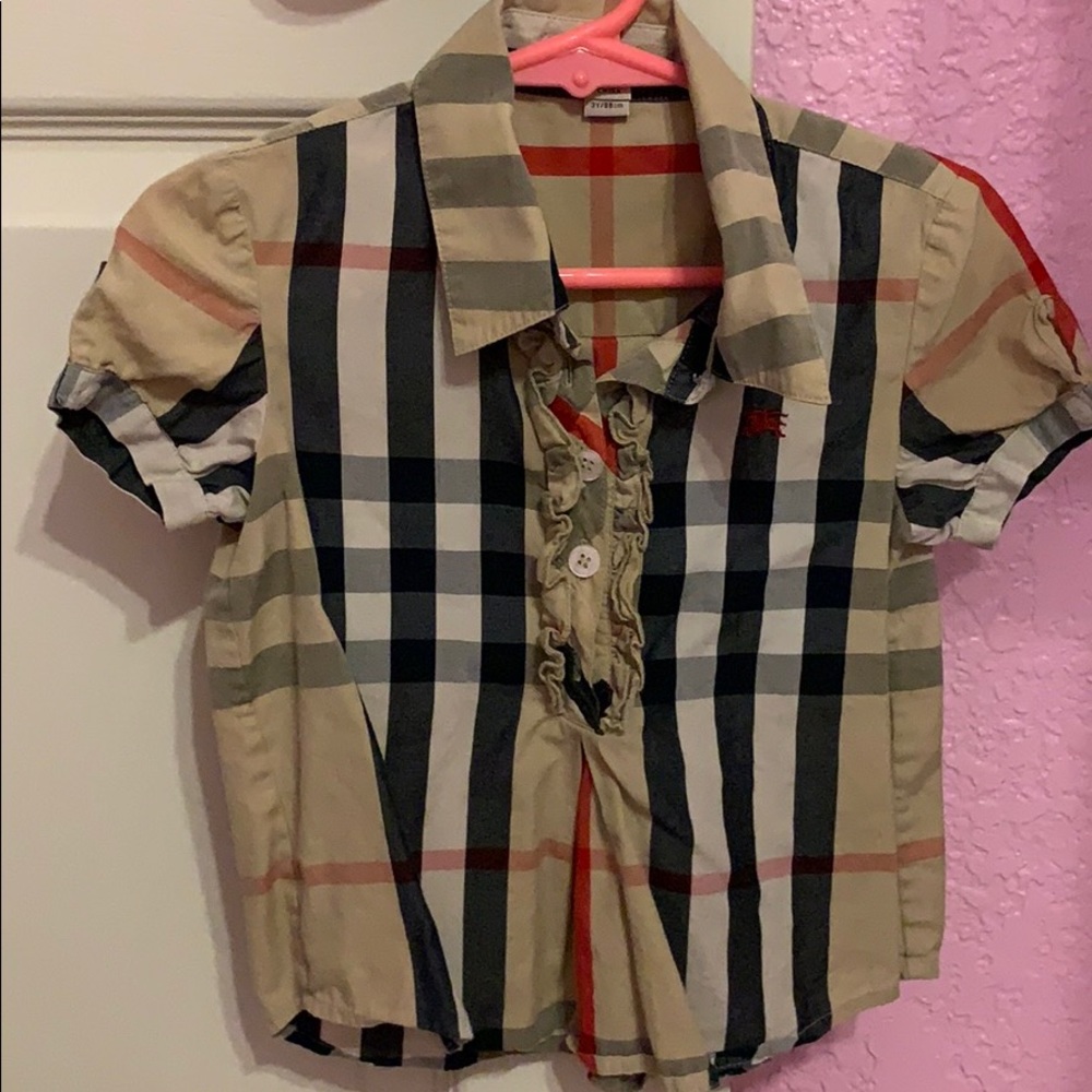 Authentic Burberry blouse for little girl